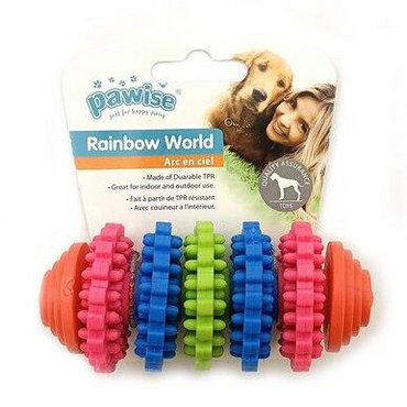 Pawise Dog Toy Rainbow Chew Toy 10x5cm 14665