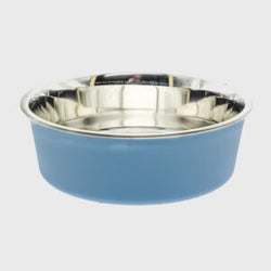 Bella Dog Bowl Murano Blue plain 4 sizes