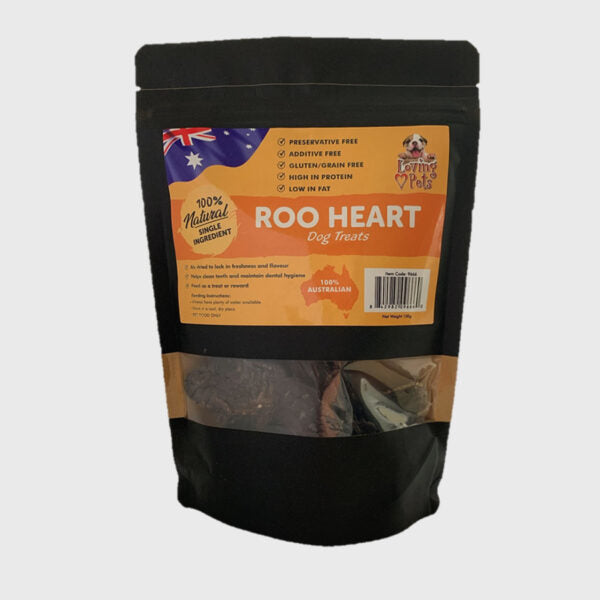 All Natural Aussie Dog Treats - ROO Heart 200g